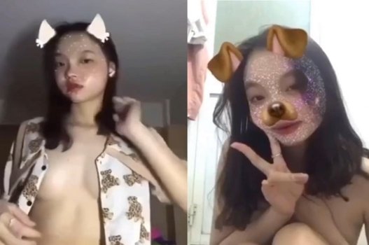 Ele pega a selfie da irmã mais nova