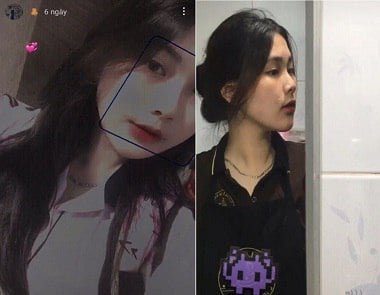 Clipe de uma estudante de medicina para selfie